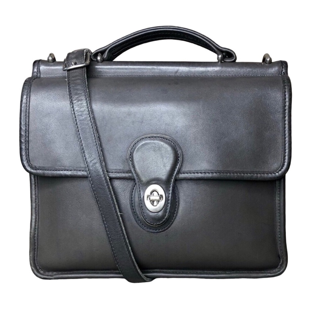 Vintage COACH GREY WILLIS Satchel Top Handle Shoulder Bag Costa Rica 9927